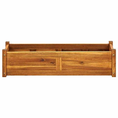 Raised Bed | Brown | Acacia wood | 100x30x25 cm | Durable | Raised Bed
