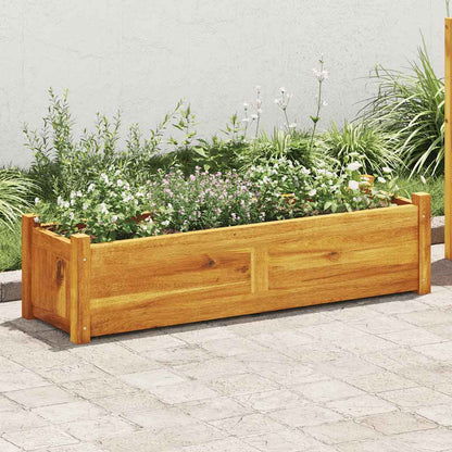 Raised Bed | Brown | Acacia wood | 100x30x25 cm | Durable | Raised Bed