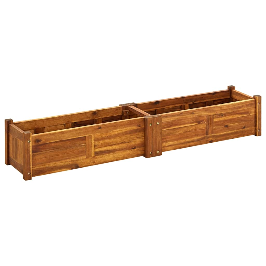 Raised Bed | Brown | Acacia Wood | 150x30x25 cm | Durable
