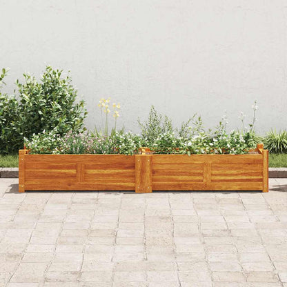 Raised Bed | Brown | Acacia Wood | 150x30x25 cm | Durable