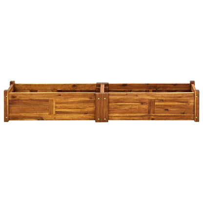 Raised Bed | Brown | Acacia Wood | 150x30x25 cm | Durable