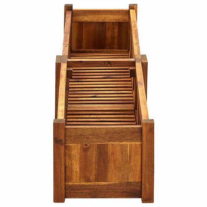 Raised Bed | Brown | Acacia Wood | 150x30x25 cm | Durable