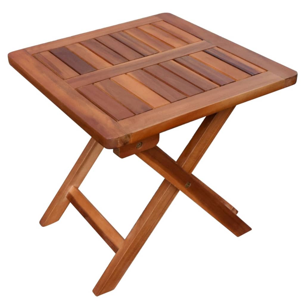Sun Lounger And Table | Brown | Solid acacia wood | Standard | Foldable