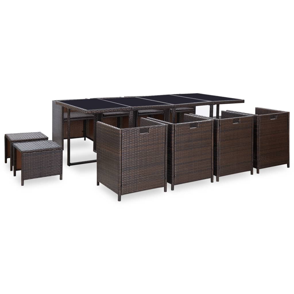 Patio Furniture | Rattan Brown, Cream White Cushions