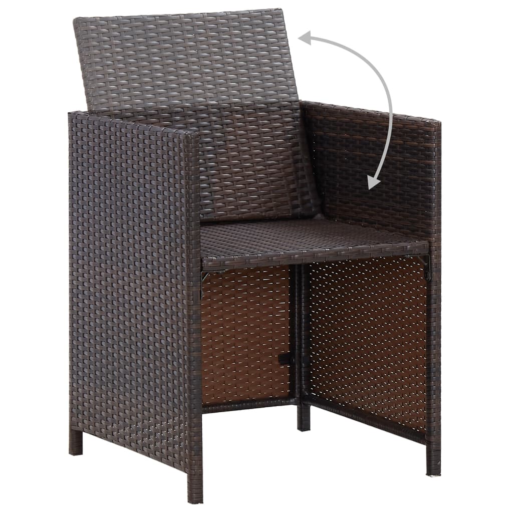 Patio Furniture | Rattan Brown, Cream White Cushions