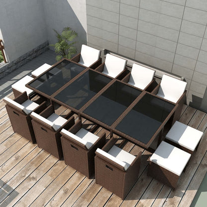 Patio Furniture | Rattan Brown, Cream White Cushions