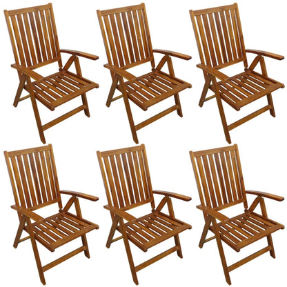 Outdoor Dining Set | Brown | Solid Acacia Wood | Medium | Foldable