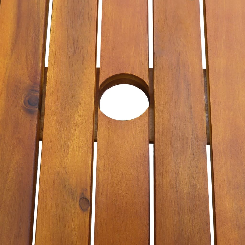 Outdoor Dining Set | Brown | Solid Acacia Wood | Medium | Foldable