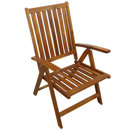 Outdoor Dining Set | Brown | Solid Acacia Wood | Medium | Foldable