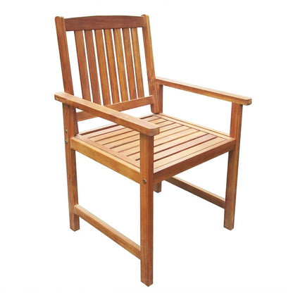 42623 vidaXL 7 Piece Outdoor Dining Set Solid Acacia Wood