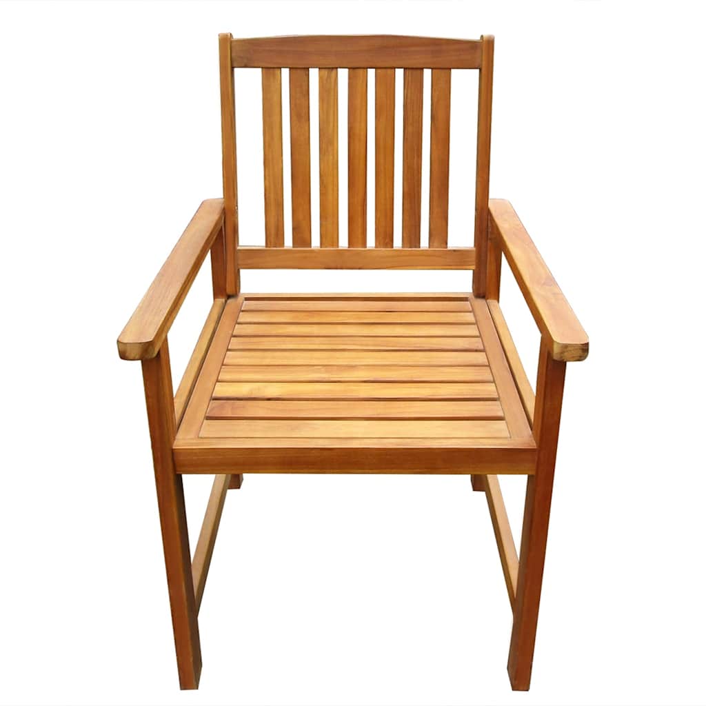Outdoor Chair | Set of 2 | Brown | Solid Acacia wood | Standard | Durable