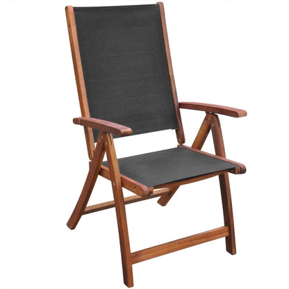 Garden Furniture Set | Brown | Acacia wood | 9 piece set | Foldable