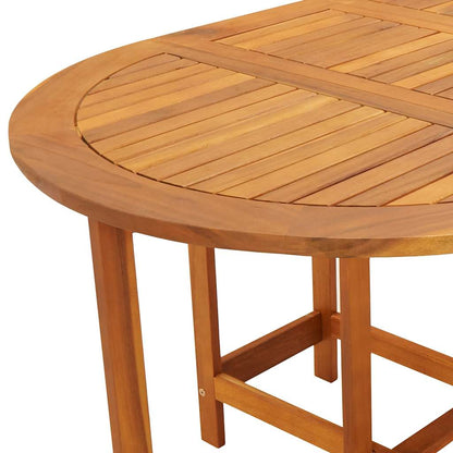42659 vidaXL Garden Table 130x90x72 cm Solid Acacia Wood