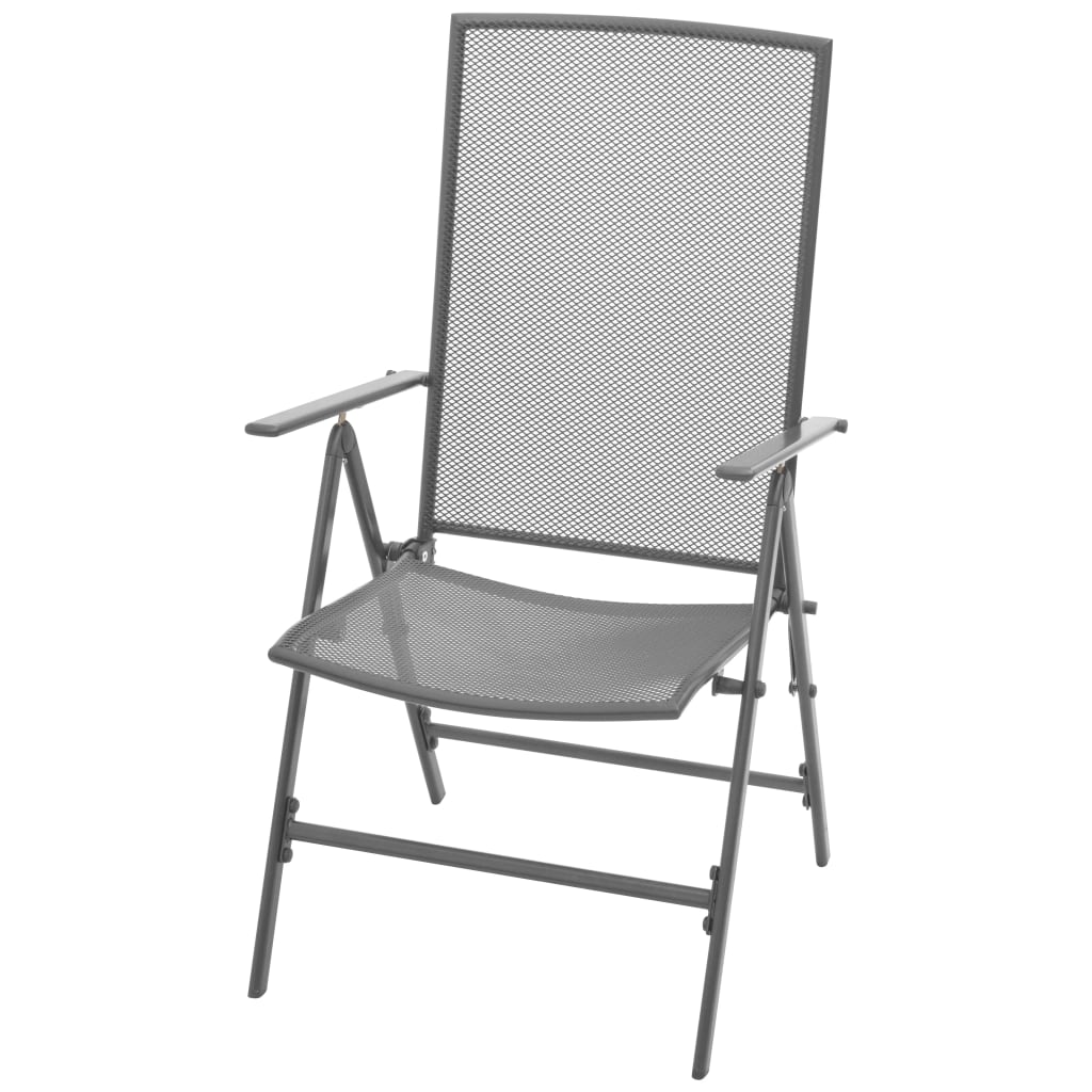 Reclining Chair | Set of 2 | Anthracite | E-coated, powder-coated steel