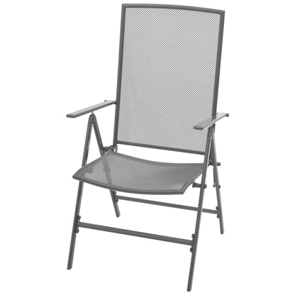 Reclining Chair | Set of 2 | Anthracite | E-coated, powder-coated steel