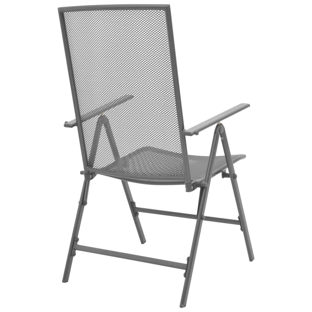 Reclining Chair | Set of 2 | Anthracite | E-coated, powder-coated steel