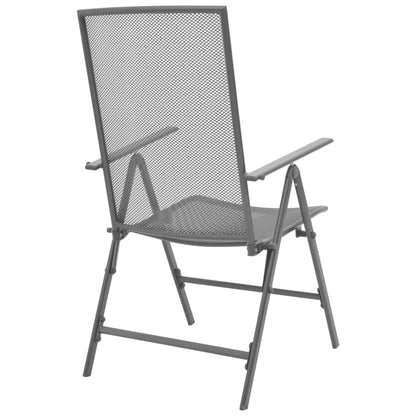 Reclining Chair | Set of 2 | Anthracite | E-coated, powder-coated steel