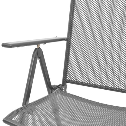 Reclining Chair | Set of 2 | Anthracite | E-coated, powder-coated steel