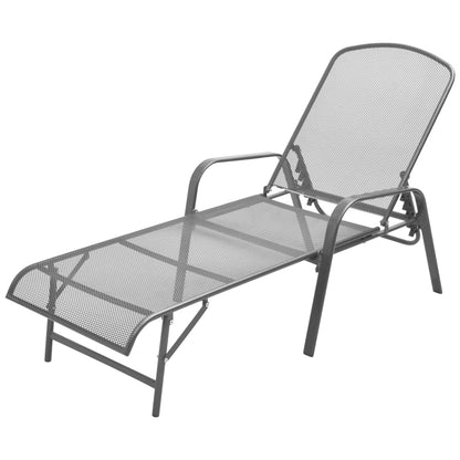 Sunlounger | Anthracite | E-coated, powder-coated steel | Adjustable