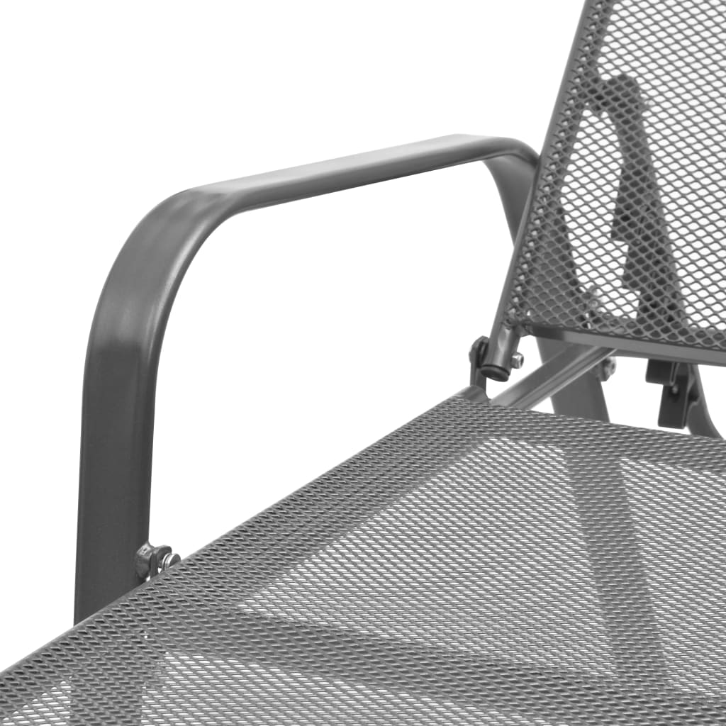 Sunlounger | Anthracite | E-coated, powder-coated steel | Adjustable