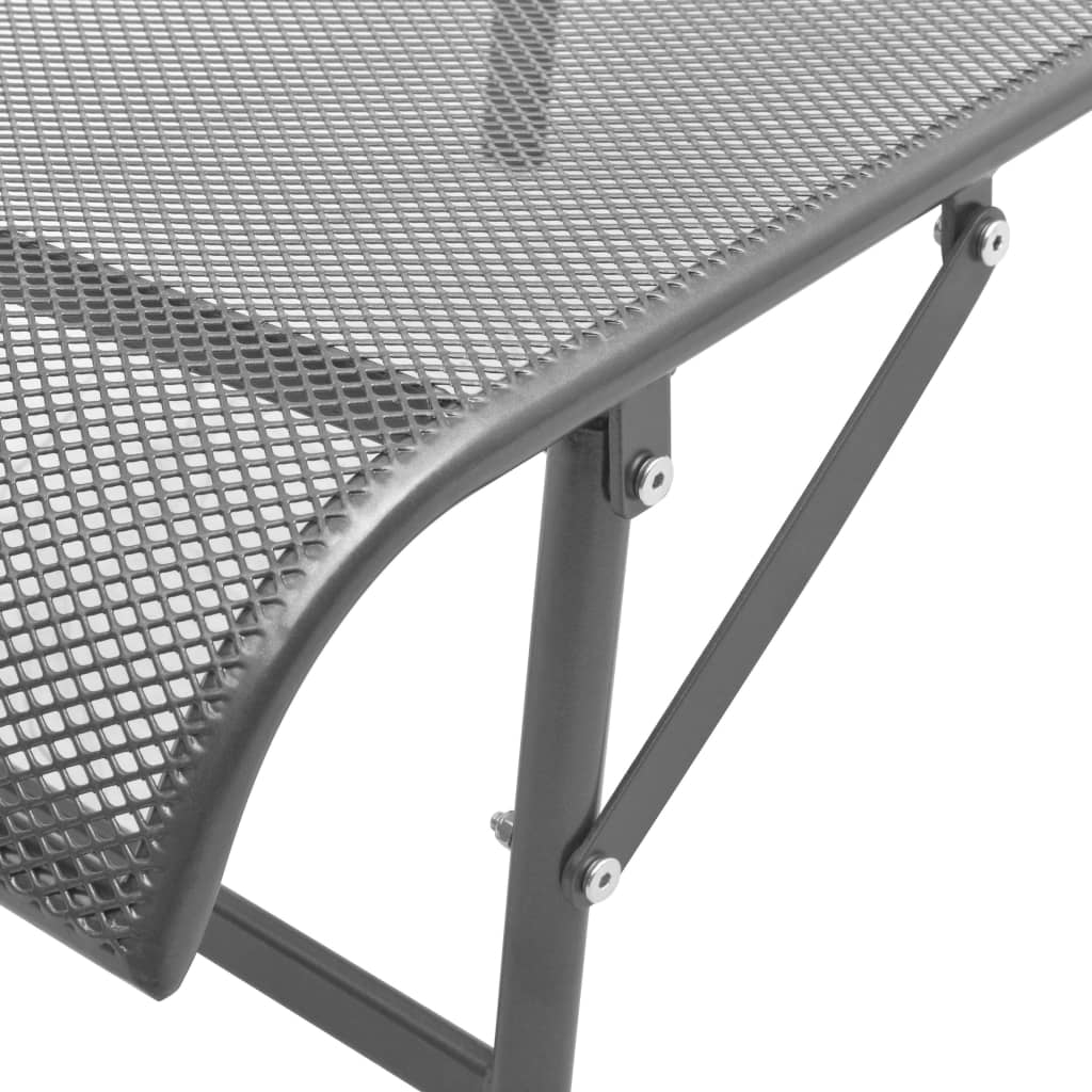 Sunlounger | Anthracite | E-coated, powder-coated steel | Adjustable