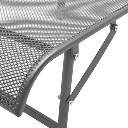 Sunlounger | Anthracite | E-coated, powder-coated steel | Adjustable
