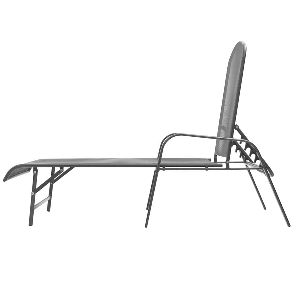 Sunlounger | Anthracite | E-coated, powder-coated steel | Large