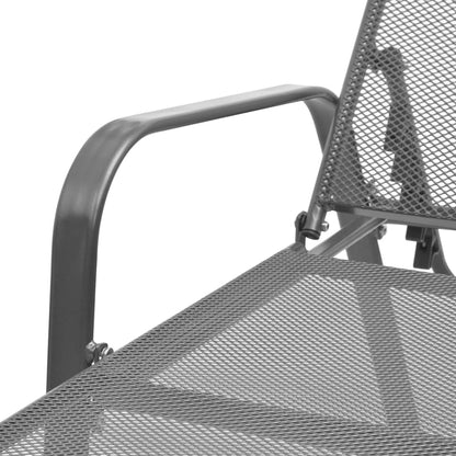 Sunlounger | Anthracite | E-coated, powder-coated steel | Large
