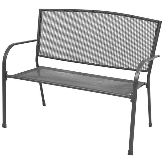 Garden Bench | Anthracite | E-coated powder-coated steel | Medium
