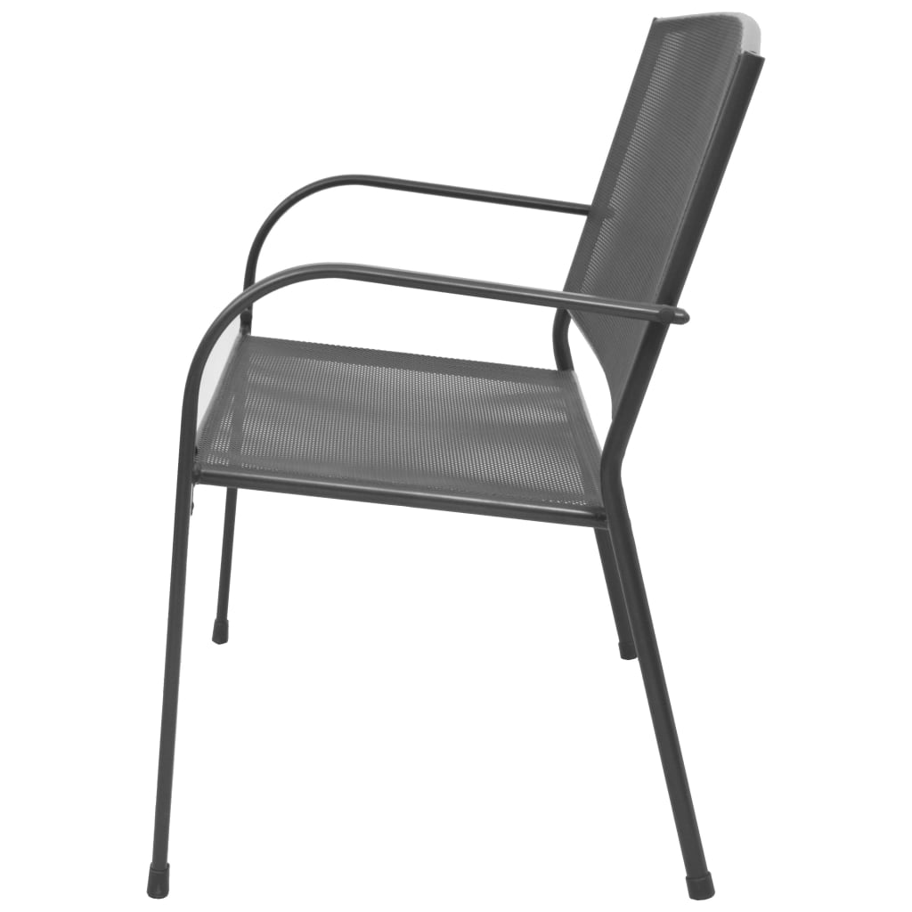 Garden Bench | Anthracite | E-coated powder-coated steel | Medium
