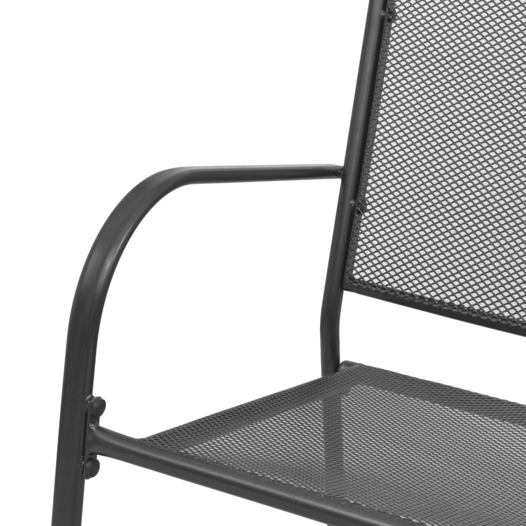 Garden Bench | Anthracite | E-coated powder-coated steel | Medium