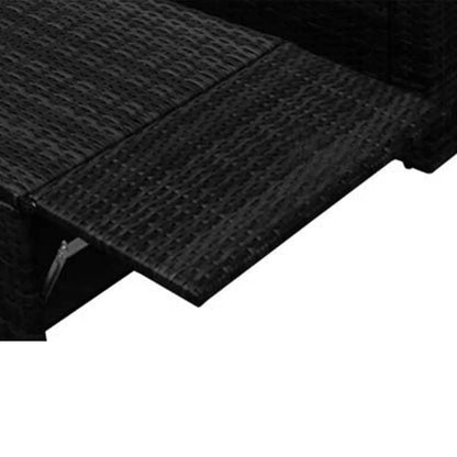 Patio Furniture | Black | PE Rattan, Powder-Coated Steel, 100% Polyester