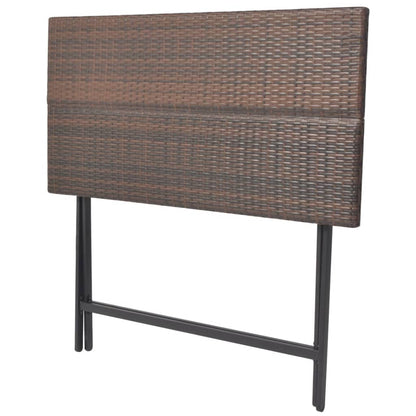 Patio Furniture | Brown | PE rattan, powder-coated steel | 7 Piece Set