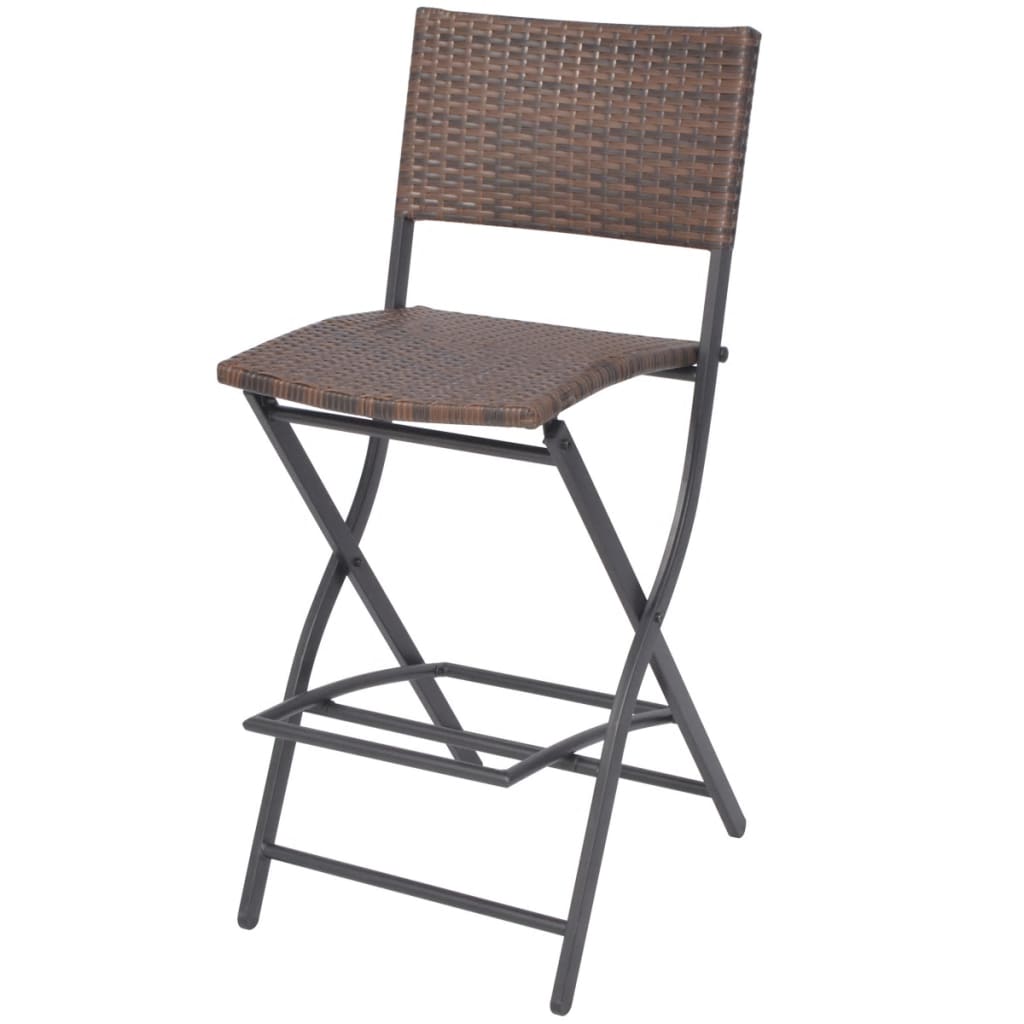 Patio Furniture | Brown | PE rattan, powder-coated steel | 7 Piece Set