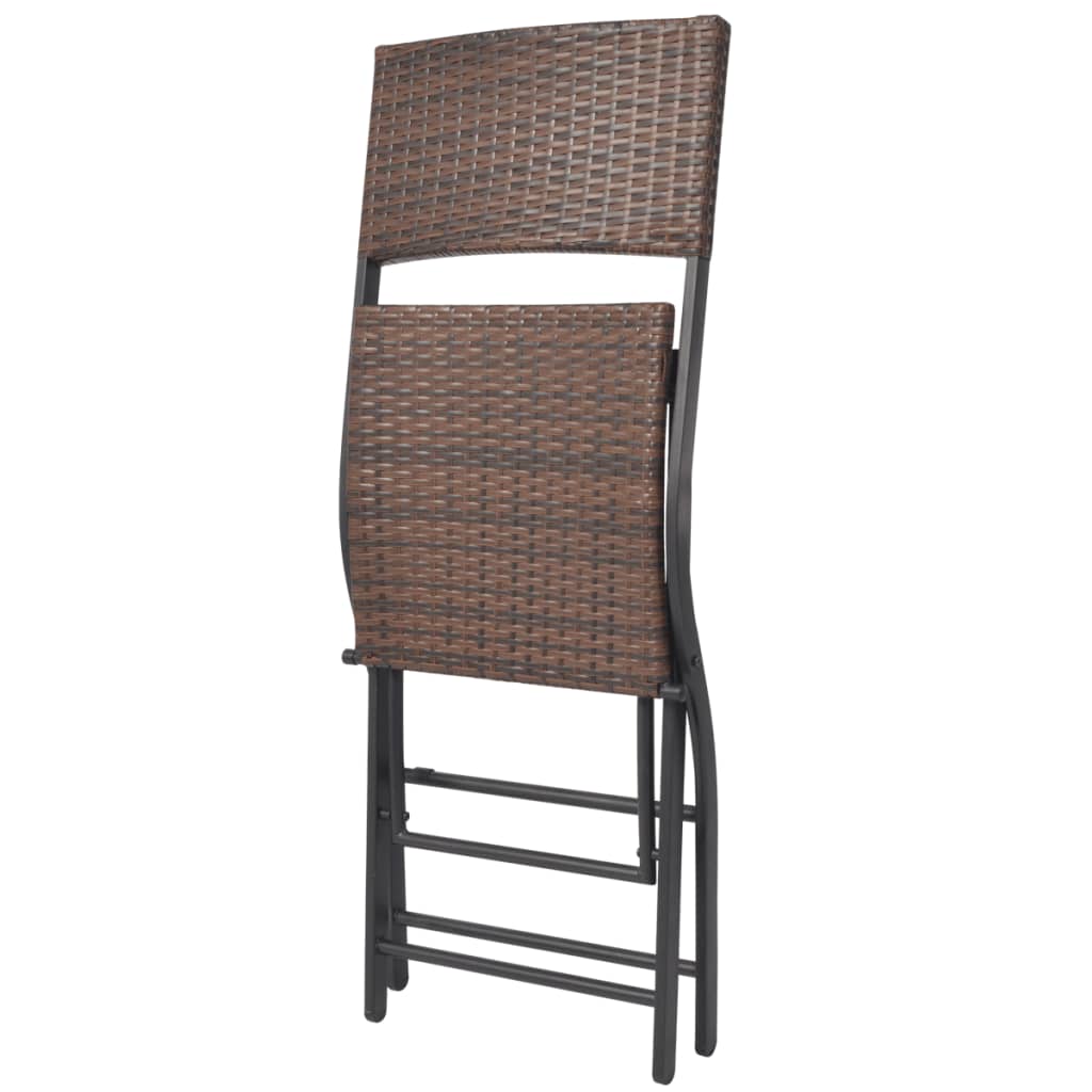 Patio Furniture | Brown | PE rattan, powder-coated steel | 7 Piece Set