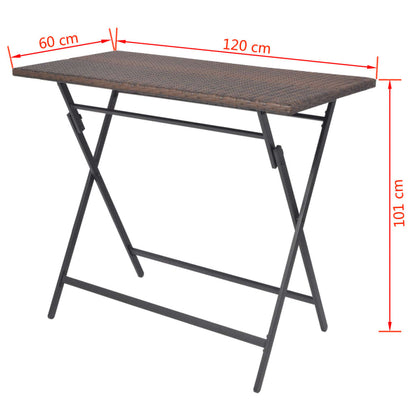 Patio Furniture | Brown | PE rattan, powder-coated steel | 7 Piece Set