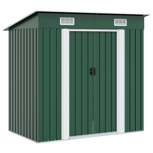 Garden Shed | Green | Galvanised Steel | Medium | Garden Shed