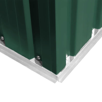 Garden Shed Green Metal