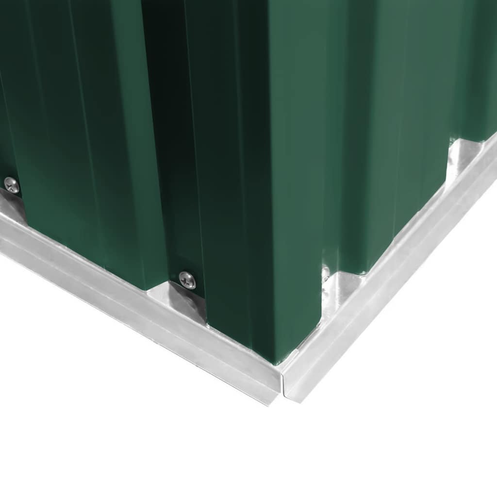 Garden Shed Green Metal