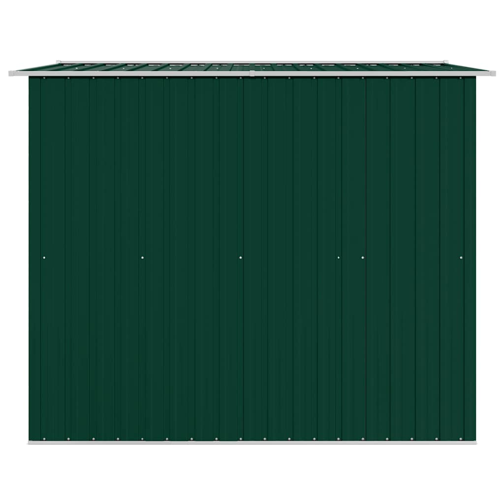 Garden Storage Shed Green Metal 257x205x178 cm
