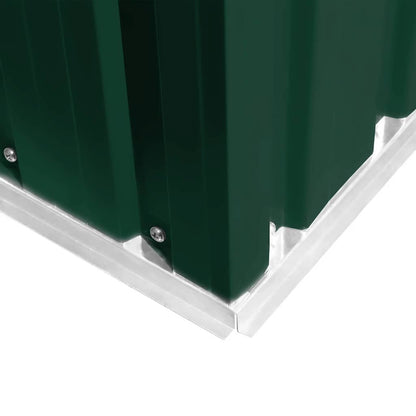 Garden Storage Shed Green Metal 257x205x178 cm