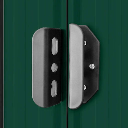 Garden Storage Shed Green Metal 257x205x178 cm