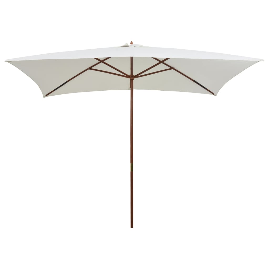 Garden Parasol | Cream White | Polyester | 200x300 cm