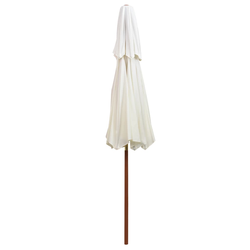 Parasol | Cream White | Polyester cover | Large | Adjustable Armrests