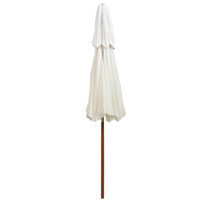 Parasol | Cream White | Polyester cover | Large | Adjustable Armrests