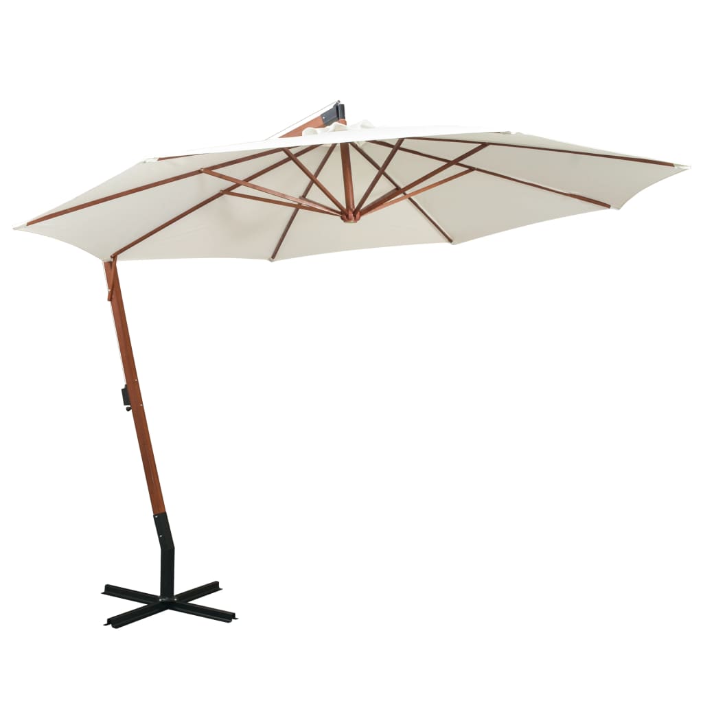 Garden Parasol | White | Polyester fabric | 3.5m diameter