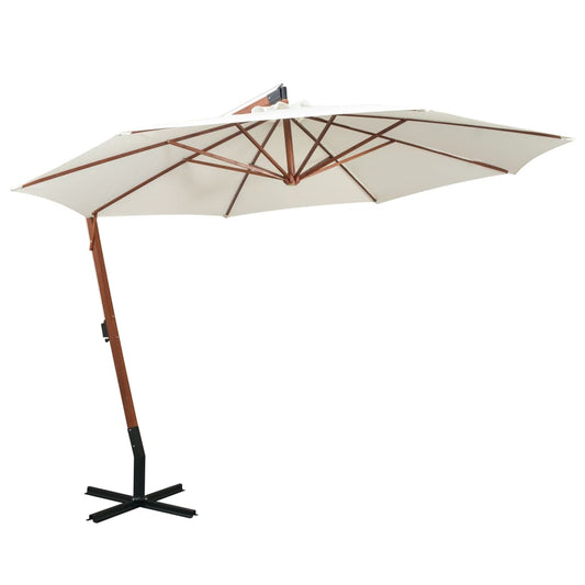 Garden Parasol | White | Polyester fabric | 3.5m diameter