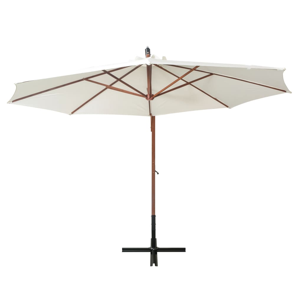 Garden Parasol | White | Polyester fabric | 3.5m diameter