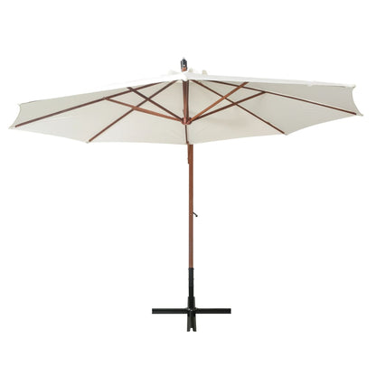 Garden Parasol | White | Polyester fabric | 3.5m diameter