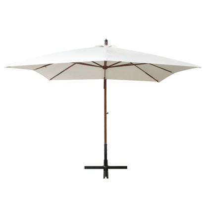 Garden Parasol | White | Polyester fabric | Large